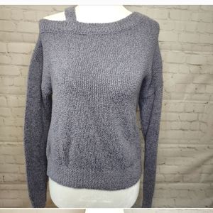 Green V-Neck and Purple Sweater